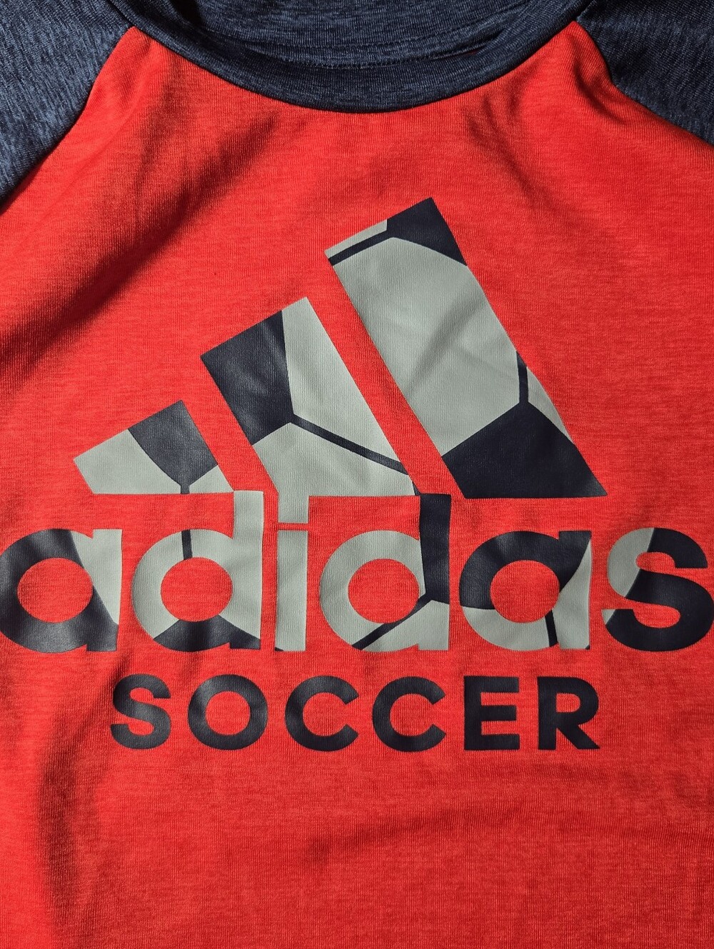adidas Kids Long Sleeve Soccer & Football Shirts Set of 2 EUC Kids size 7 - Picture 4 of 12